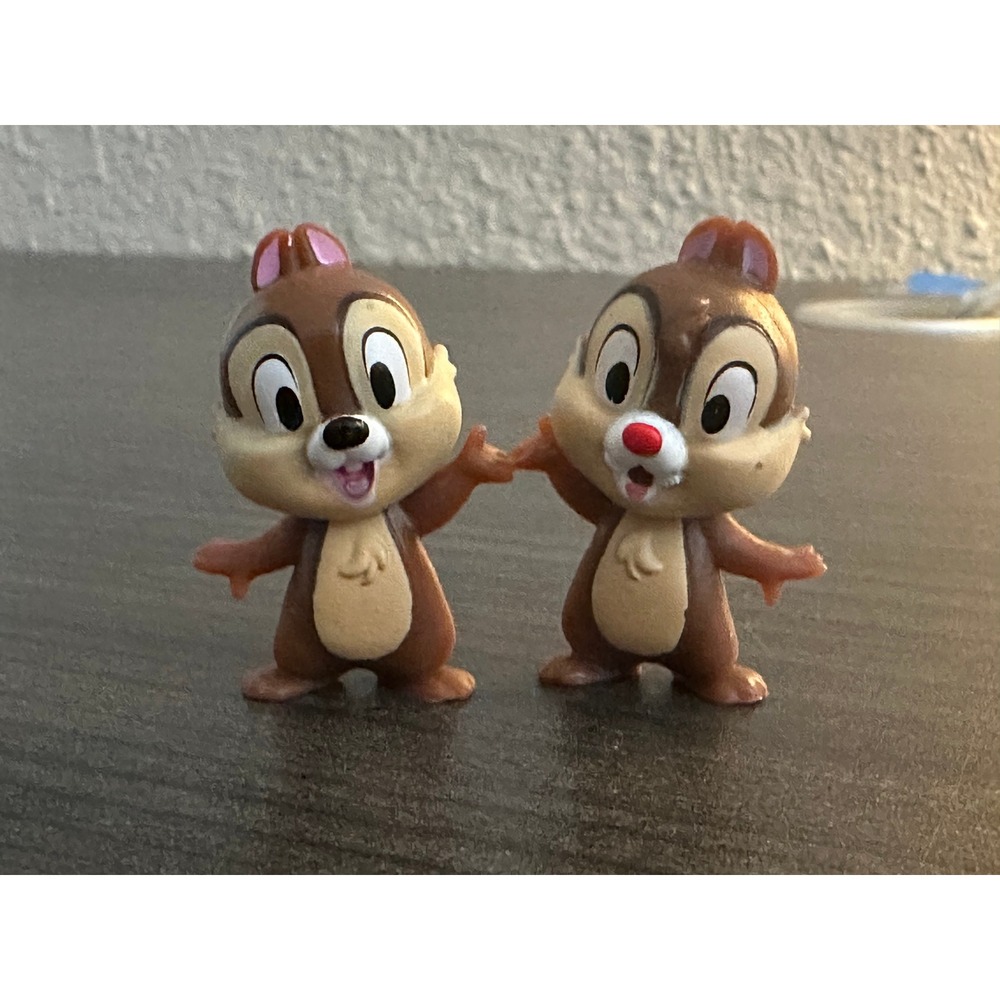 Disney Chip Dale PVC Figure Lot Chipmunks Mini Figures Cake Topper Collectible